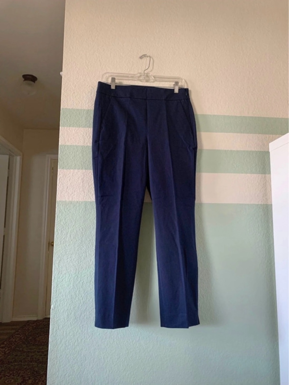 J.Crew Navy Stretch Ankle Dress Pants Women’s 8